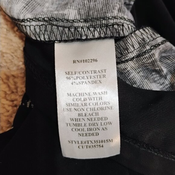 Connected apparel dress short sleeve black and white - Picture 8 of 10